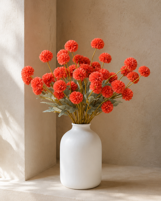 Kiku Zijden Bloemen - Terracotta