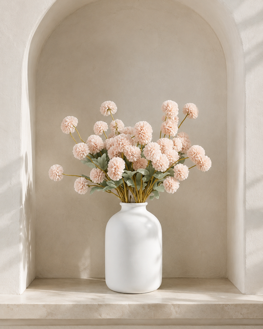 Kiku Zijden Bloemen - Creme