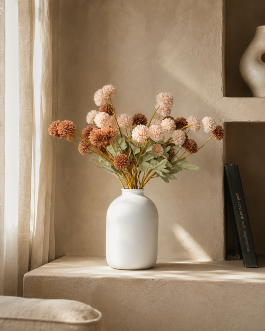 Kiku Zijden Bloemen - Choco Mix