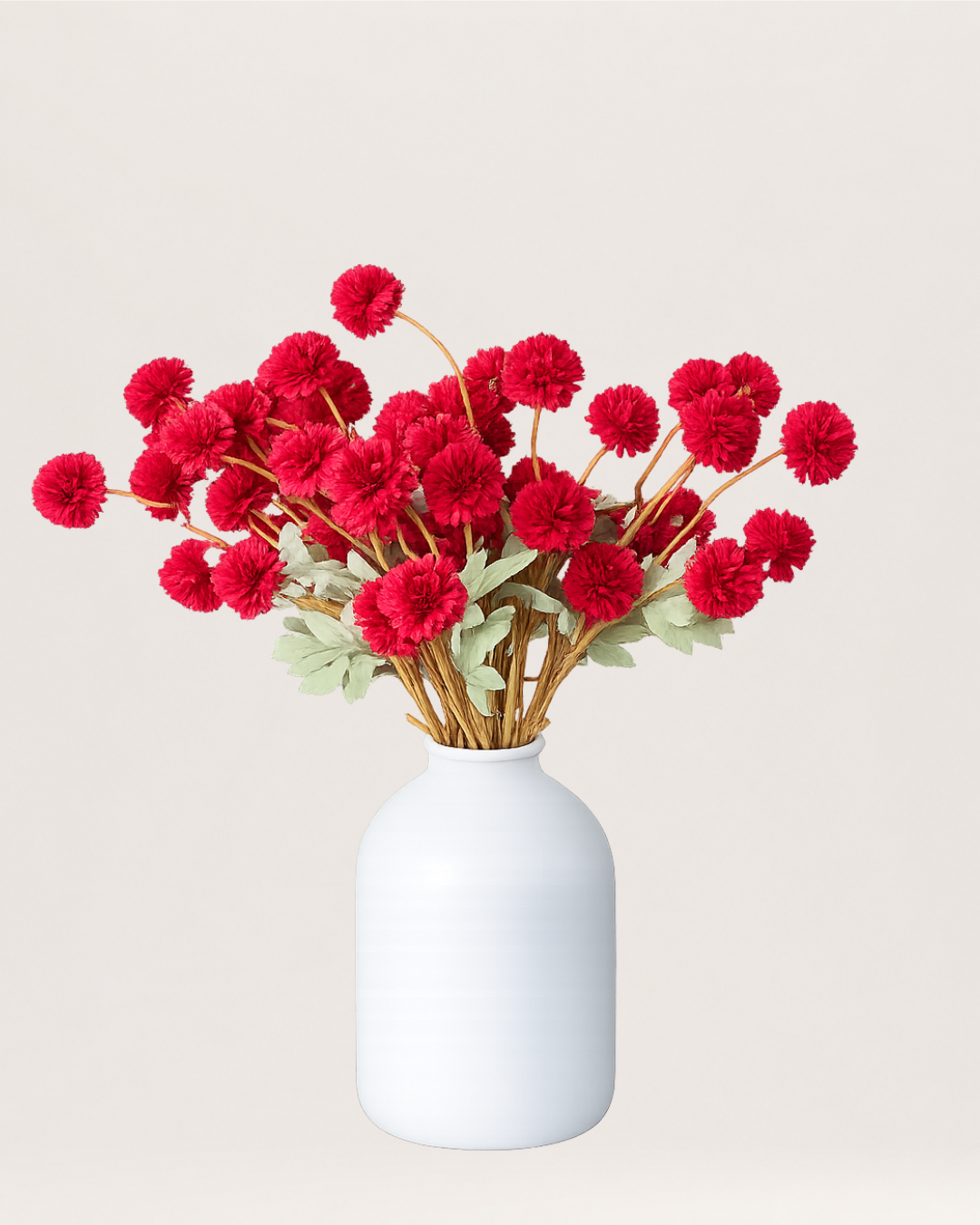 Kiku Zijden Bloemen - Burgundy