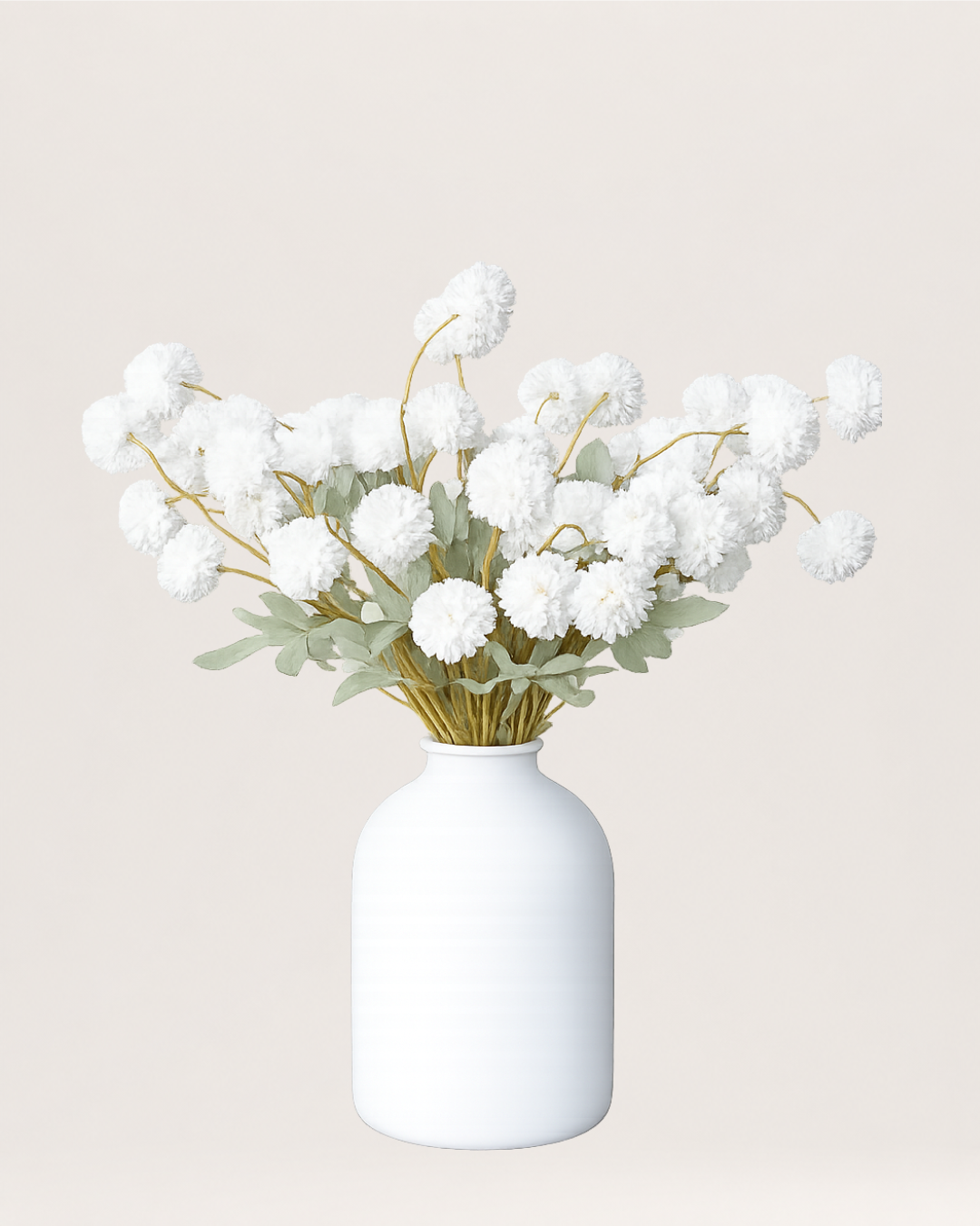 Kiku Zijden Bloemen - Wit