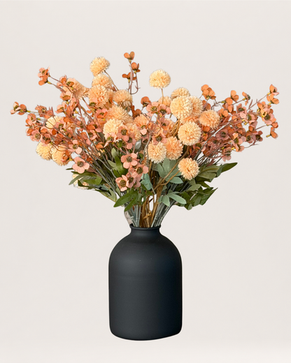 Zijden Boeket - Kiku Peach Mix