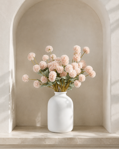 Kiku Zijden Bloemen - Creme