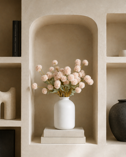 Kiku Zijden Bloemen - Creme