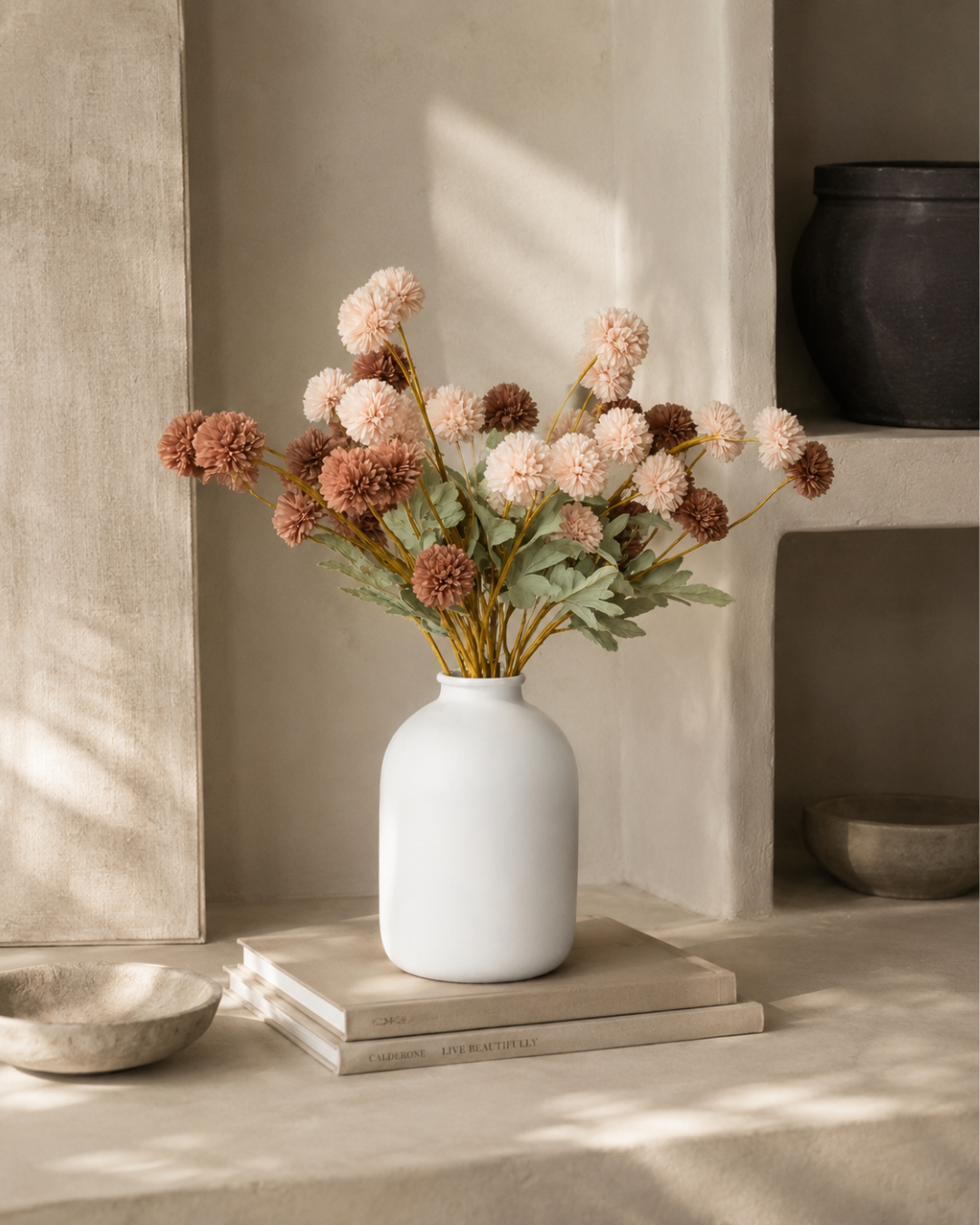 Kiku Zijden Bloemen - Choco Mix
